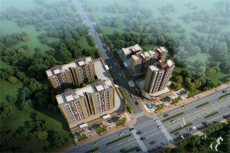 城东水岸东方4室2厅2卫340m2毛坯房